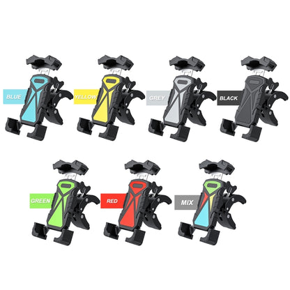 L101+M011 Outdoor Cycling Mechanical Locking Phone Holder(Blue) - Outdoor & Sports by buy2fix | Online Shopping UK | buy2fix