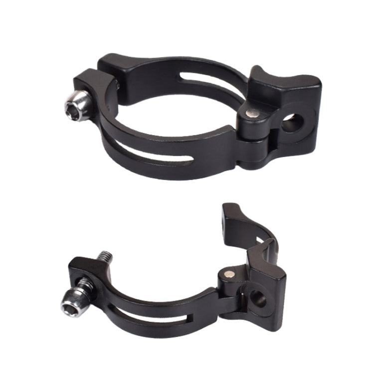 FMFXTR Bike Front Derailleur Clamp Straight Lock Turn to Clamp Converting Seat(Black 31.8mm) - Outdoor & Sports by FMFXTR | Online Shopping UK | buy2fix