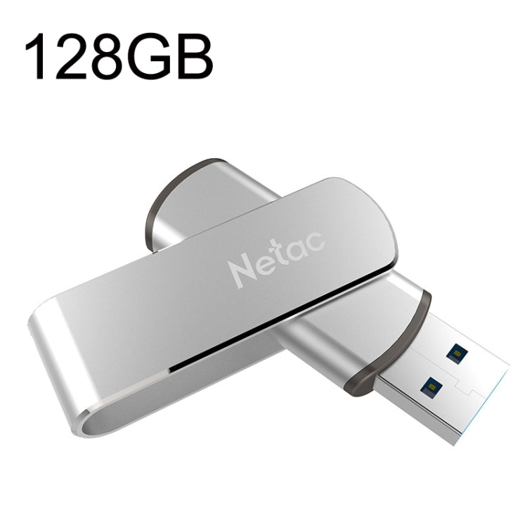Netac U388 High Speed USB3.0 Metal Rotating Car Computer U Disk, Capacity: 128GB - USB Flash Drives by Netac | Online Shopping UK | buy2fix