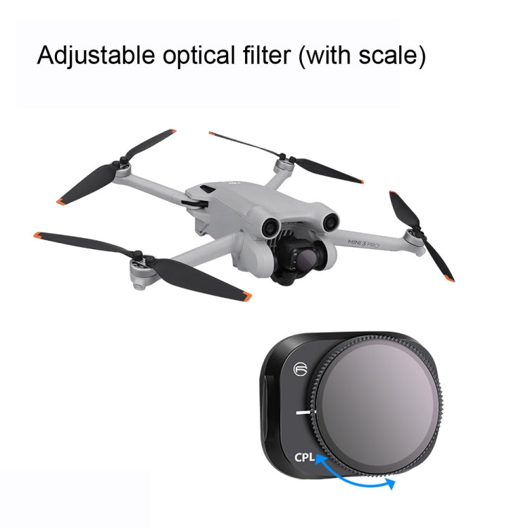 RCSTQ Aluminum Alloy Adjustable Filter Accessories for DJI Mini 3 Pro,Style: UV+CPL+ND8+ND16+ND32+ND64 6 In 1 - Mavic Lens Filter by RCSTQ | Online Shopping UK | buy2fix