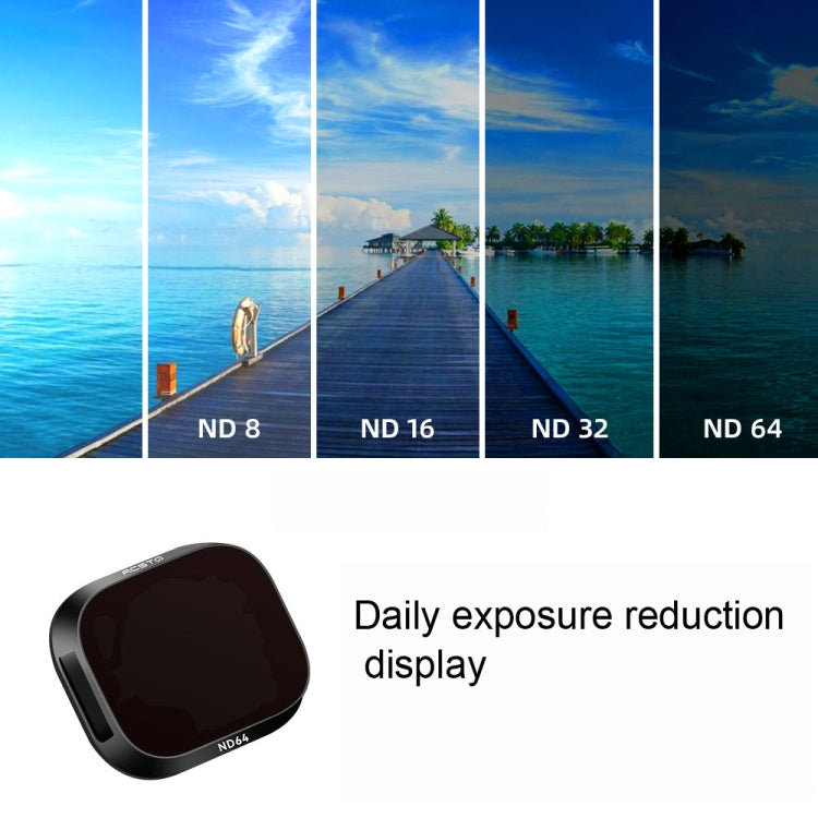 RCSTQ Aluminum Alloy Adjustable Filter Accessories for DJI Mini 3 Pro,Style: UV+CPL+ND8+ND16+ND32+ND64 6 In 1 - Mavic Lens Filter by RCSTQ | Online Shopping UK | buy2fix