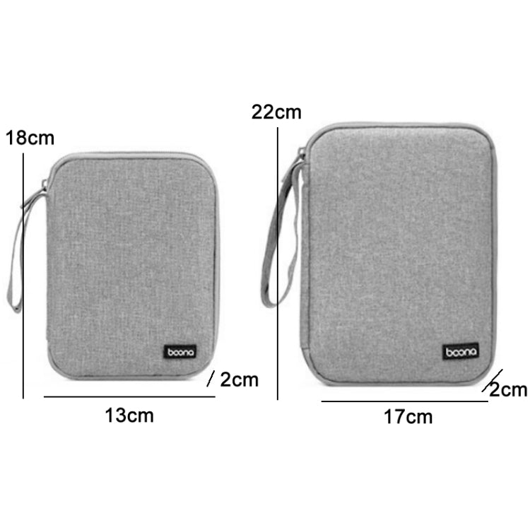 Baona Smart Watch Strap Data Cable Portable Storage Bag For Apple Watch, Specification: Large (Gray) - Others by buy2fix | Online Shopping UK | buy2fix