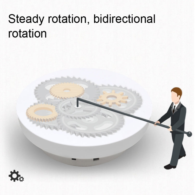 Photography Electric Turntable Automatic Rotating Display Stand,Style: Plug -in 2 In 1 14/20 cm - Camera Accessories by buy2fix | Online Shopping UK | buy2fix