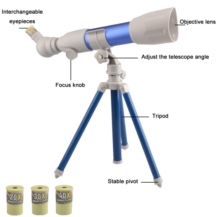 Children High-definition Multiple Astronomical Telescope Science Teaching Aids(B Model Blue) - Monocular Binoculars by buy2fix | Online Shopping UK | buy2fix