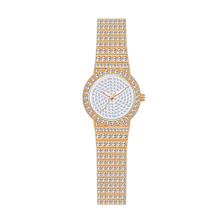 BS Bee Sister  FA1101 Women Chain Watch Starry Diamonds Wrist watch(Rose Gold Diamonds Surface) - Alloy Watches by BS Bee Sister | Online Shopping UK | buy2fix