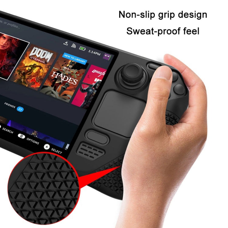 All-Inclusive Silicone Cover With Button Cap For Steam Deck(Black) - Accessories by buy2fix | Online Shopping UK | buy2fix