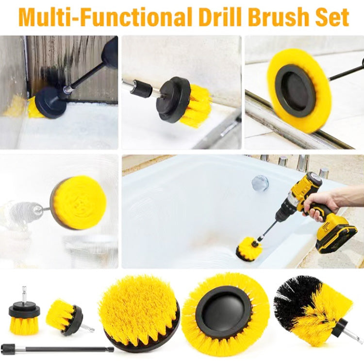 6 PCS / Set Kitchen Bathroom Car Tire Floor Crevice Clean Diamond Brush(Color Random Delivery) - In Car by buy2fix | Online Shopping UK | buy2fix