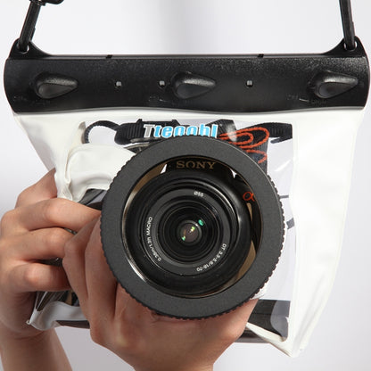 Tteoobl  20m Underwater Diving Camera Housing Case Pouch  Camera Waterproof Dry Bag, Size: L(White) - Camera Accessories by Tteoobl | Online Shopping UK | buy2fix