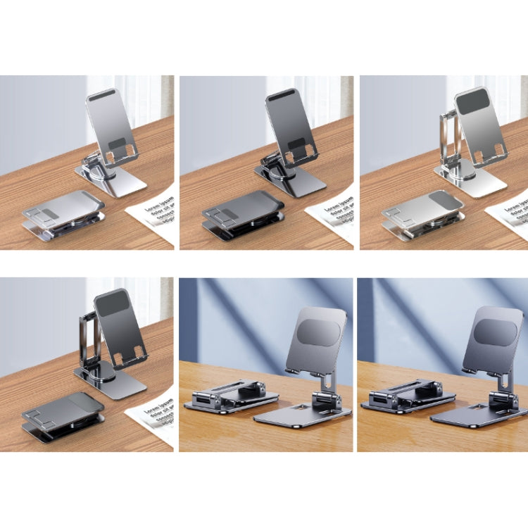 Portable Mobile Phone Tablet Desktop Stand, Color: K5 Not Expansion Gray - Desktop Holder by buy2fix | Online Shopping UK | buy2fix