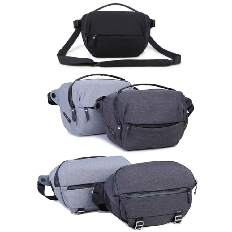 XIUJIAN Crossbody Waterproof Lightweight SLR Camera Bag, Color: 5L Dark Gray - Camera Accessories by XIUJIAN | Online Shopping UK | buy2fix