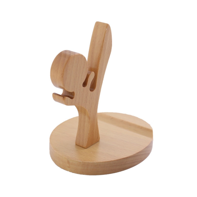 Wooden Mobile Phone Bracket Beech Lazy Mobile Phone Holder,Style: Kung Fu - Desktop Holder by buy2fix | Online Shopping UK | buy2fix