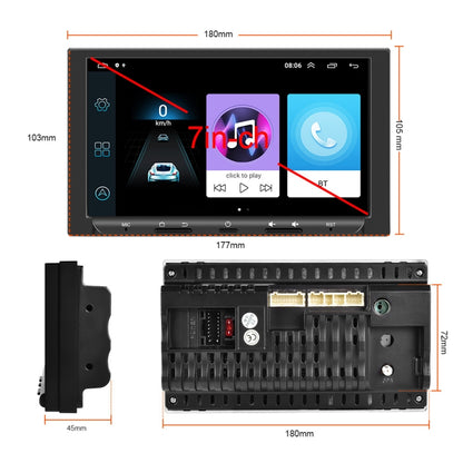 7 inch Carplay GPS Navigation Reverse Integrated Machine, Style: Standard+4 Light Camera(2+32G) - In Car by buy2fix | Online Shopping UK | buy2fix