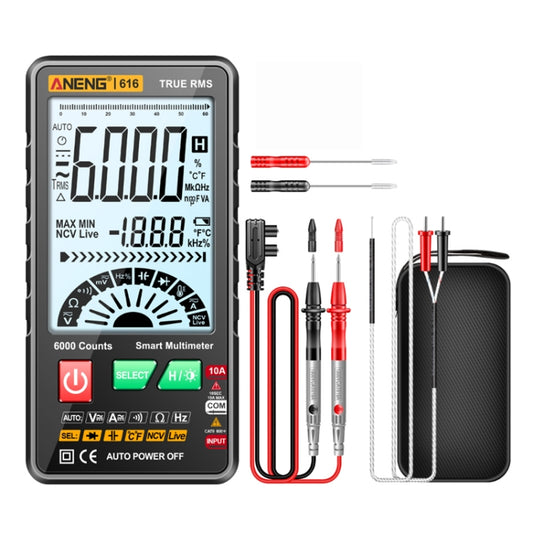 ANENG 616 Automatic High-precision Digital Display Capacitance Multimeter, Color: Black(Color Box) - Consumer Electronics by ANENG | Online Shopping UK | buy2fix