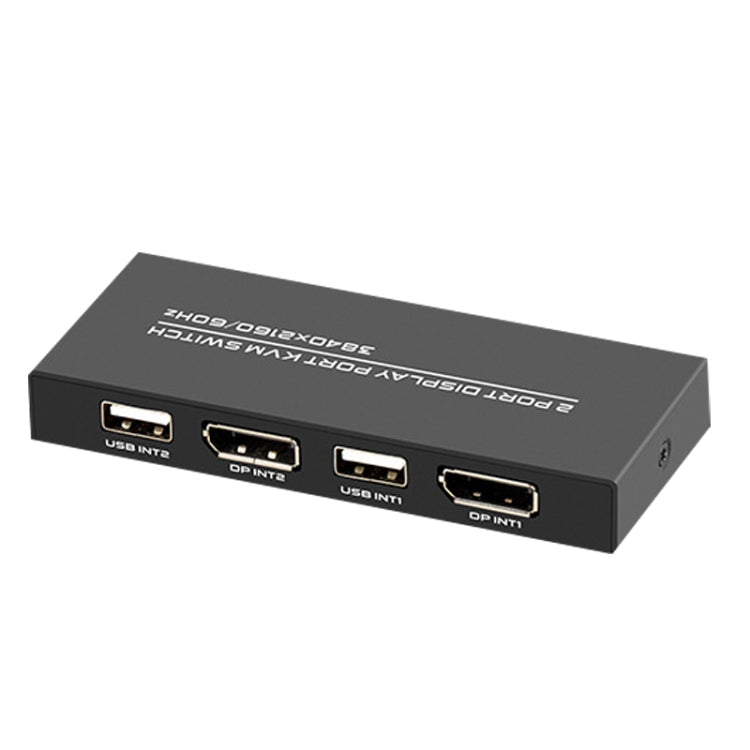 FJGEAR FJ-DK201 60HZ 2 Ports DP + USB To KVM Switcher With Desktop Controller - Others by FJGEAR | Online Shopping UK | buy2fix