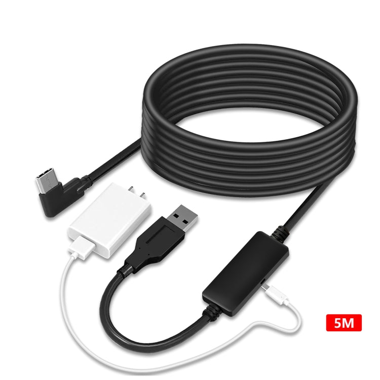 For Oculus Quest 2 USB To Type-C VR Link Charge Cable 5m(Black) - Consumer Electronics by buy2fix | Online Shopping UK | buy2fix