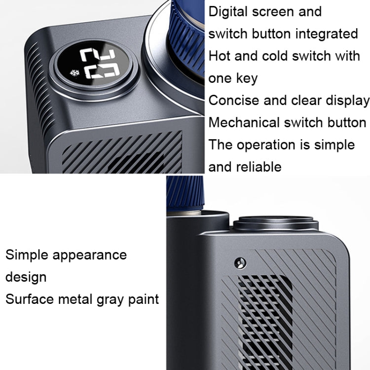 Car Digital Display Fast Cooling and Heating Cup, Style: Generation 3 Gray - In Car by buy2fix | Online Shopping UK | buy2fix