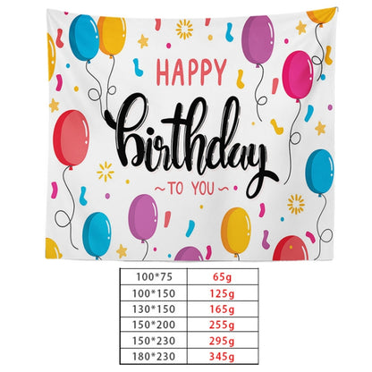 Happy Birthday Photo Backdrop Party Decoration Tapestry, Size: 230x180cm(GT56-9) - Camera Accessories by buy2fix | Online Shopping UK | buy2fix