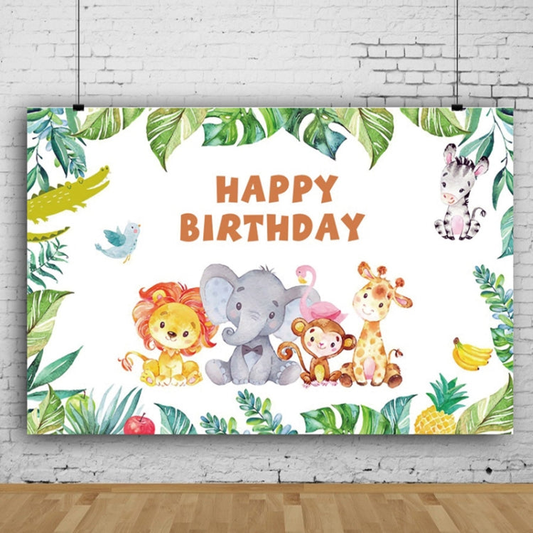 MDN13326 1.5m x 1m Animal Forest Cartoon Birthday Party Banquet Decoration Photo Background Cloth - Camera Accessories by buy2fix | Online Shopping UK | buy2fix