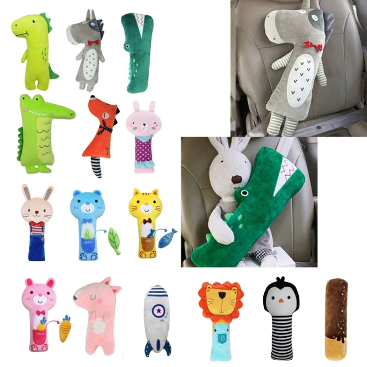 50cm Children Car Belt Cartoon Shoulder Protector Pillow(Chocolate Bar) - In Car by buy2fix | Online Shopping UK | buy2fix