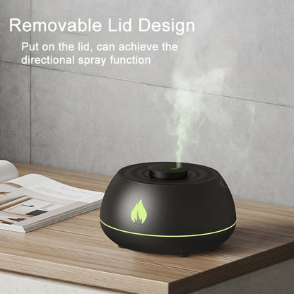 DQ707 130ml Simulation Flame Aromatherapy Machine Seven-color Ambient Light Humidifier  White - Home & Garden by buy2fix | Online Shopping UK | buy2fix