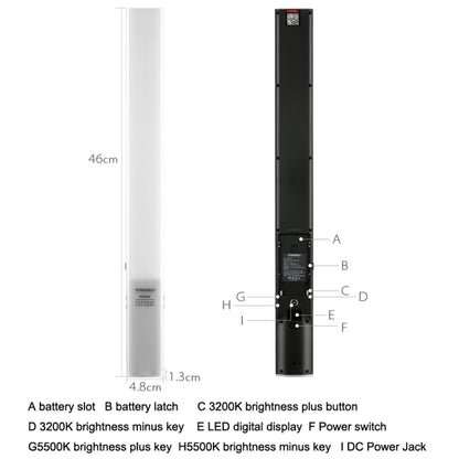 YONGNUO YN360S SLR LED Fill Light Stick Handheld Camera Lights External Photo Lamp, Style: Standard -  by YONGNUO | Online Shopping UK | buy2fix