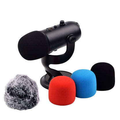 For Blue Yeti Pro Anti-Pop and Windproof Sponge/Fluffy Microphone Cover, Color: Gray Hair - Consumer Electronics by buy2fix | Online Shopping UK | buy2fix