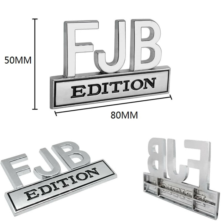 5pcs Car Body Rear Modification Plate Label(Silver Black) - In Car by buy2fix | Online Shopping UK | buy2fix