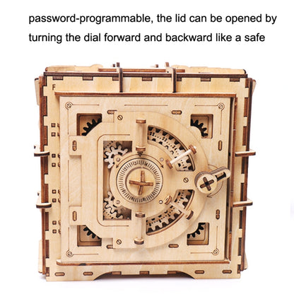 Wooden Puzzle Toy 3D Puzzle Assembly Box DIY Gift Desktop Ornaments, Style: Square Password Box - Puzzle Toys by buy2fix | Online Shopping UK | buy2fix