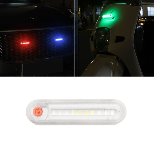 Motorcycle Electric Car Anti-Rear Collision Solar Strobe Warning Light, Specification: Colorful Light - Taillights by buy2fix | Online Shopping UK | buy2fix