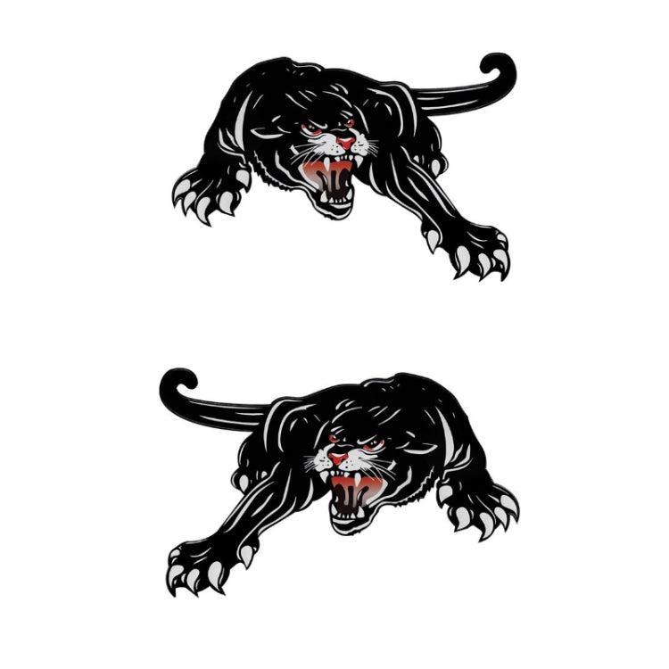 2pcs Colorful Black Panther Car Hood Door Reflective Sticker(Head Towards The Left) - In Car by buy2fix | Online Shopping UK | buy2fix