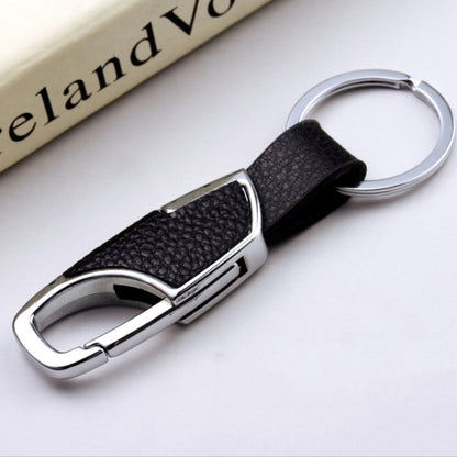 3pcs Men Car PU+Metal Keychain Waist Hanging Key Ring(2.3x9cm) - In Car by buy2fix | Online Shopping UK | buy2fix