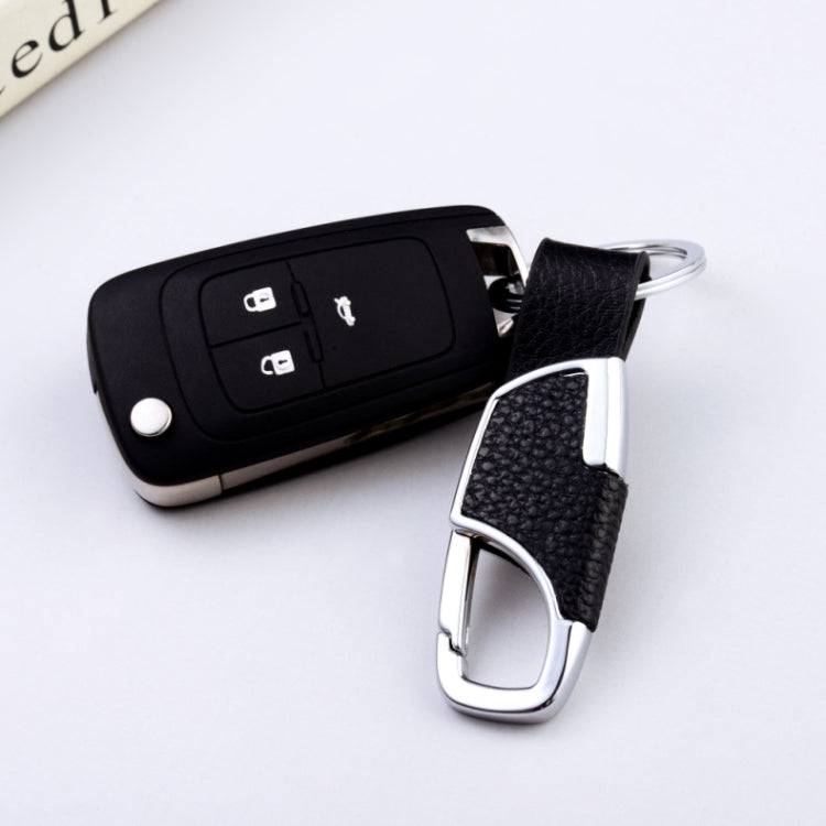 3pcs Men Car PU+Metal Keychain Waist Hanging Key Ring(2.3x9cm) - In Car by buy2fix | Online Shopping UK | buy2fix