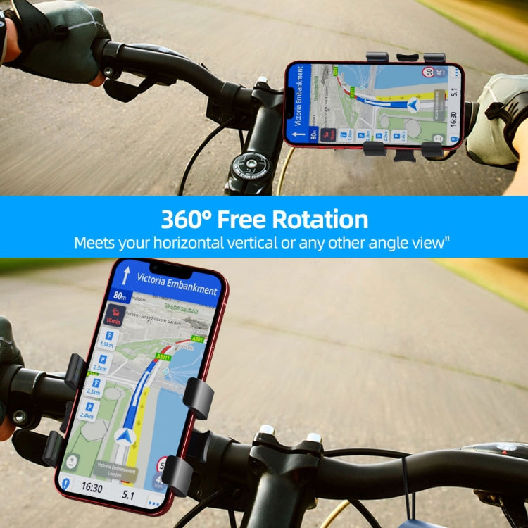 Outdoor Cycling Simple Installation Mobile Phone Holder(Black) - In Car by buy2fix | Online Shopping UK | buy2fix