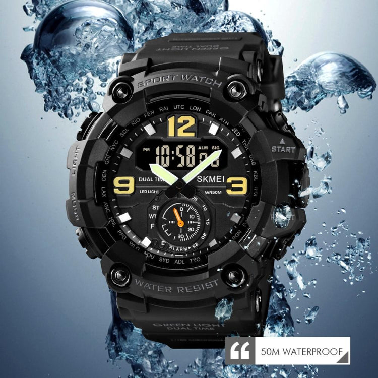 SKMEI 1637 Sports Digital Display Outdoor Shockproof Plastic Large Dial Men Watch, Color: Black - LED Digital Watches by SKMEI | Online Shopping UK | buy2fix