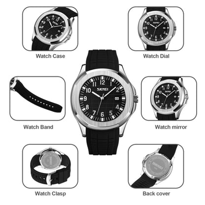 SKMEI 9286 Outdoor Sports Multifunctional Men Waterproof Quartz Watch(Black Belt  Black Noodles) - Alloy Watches by SKMEI | Online Shopping UK | buy2fix