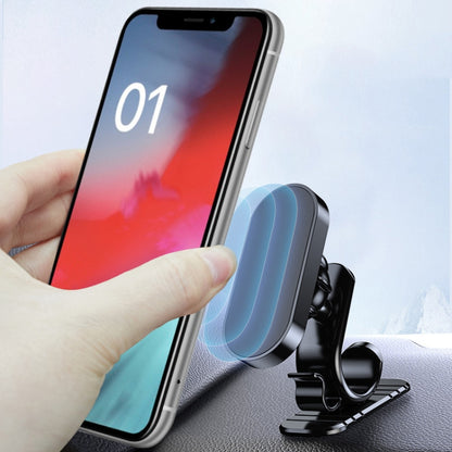 D6 360-degree Rotating Magnetic Suction Car Mobile Phone Holder(Black) - In Car by buy2fix | Online Shopping UK | buy2fix