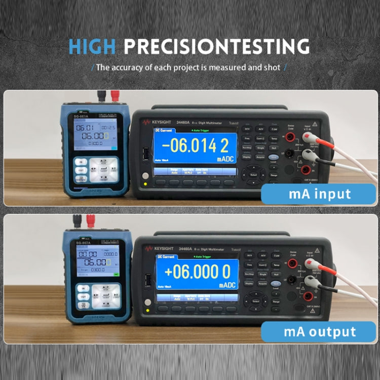 FNIRSI SG-003A Multifunctional PWM Signal Generator 4-20ma Voltage Current Calibrator, EU Plug(Blue) -  by FNIRSI | Online Shopping UK | buy2fix