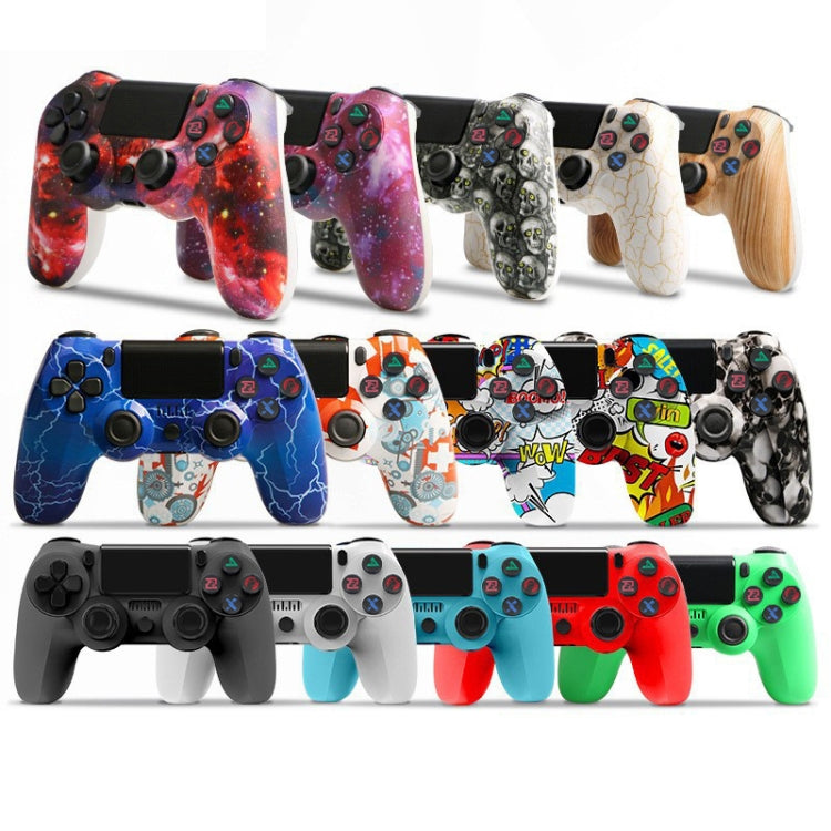 For PS4 Wireless Bluetooth Game Controller With Light Strip Dual Vibration Game Handle(Blue) - Gamepads by buy2fix | Online Shopping UK | buy2fix