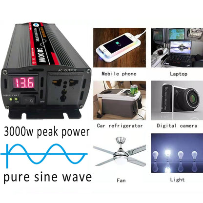 12000W 24V to 220V High Power Car Pure Sine Wave Inverter Power Converter - Pure Sine Wave by buy2fix | Online Shopping UK | buy2fix