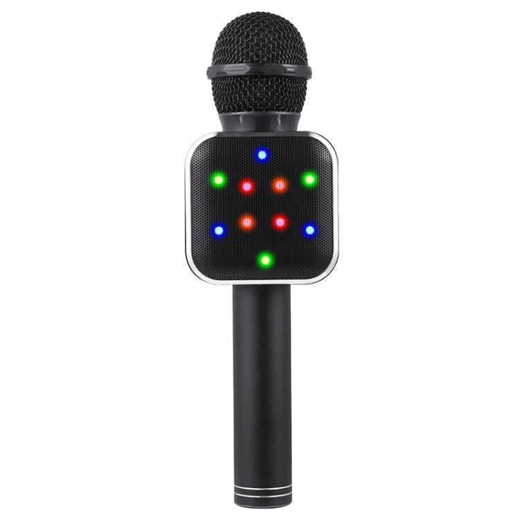 WS-1818 LED Light Flashing Microphone Self-contained Audio Bluetooth Wireless Microphone(Black) - Microphone by buy2fix | Online Shopping UK | buy2fix
