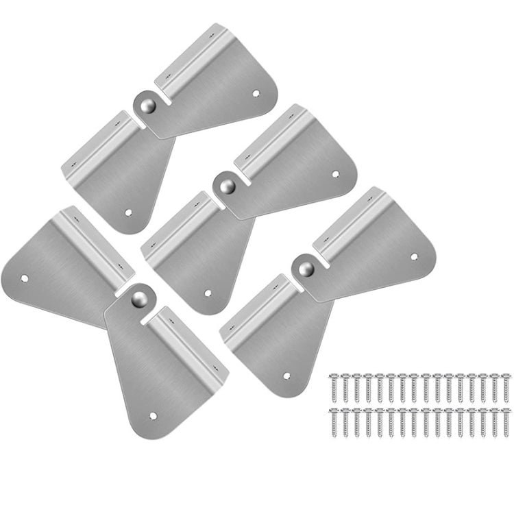 4pcs Gutter Extension Hinge Downspout Extension Flip-Up Hinge For Rectangle Or Square Downspout - Pipes & Fittings by buy2fix | Online Shopping UK | buy2fix