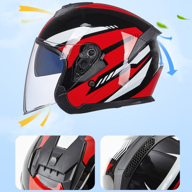 GXT Electric Vehicle Four Seasons Sun Protection & Windshield Double Lens Helmet, Size: XL(Matt Black Gray) - Helmets by GXT | Online Shopping UK | buy2fix