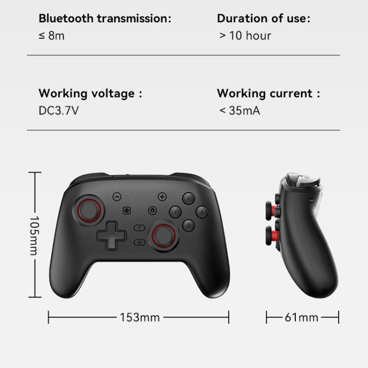 Wireless Bluetooth Somatosensory Vibration Gamepad For Nintendo Switch/Switch PRO(S07 White) - Gamepads by buy2fix | Online Shopping UK | buy2fix