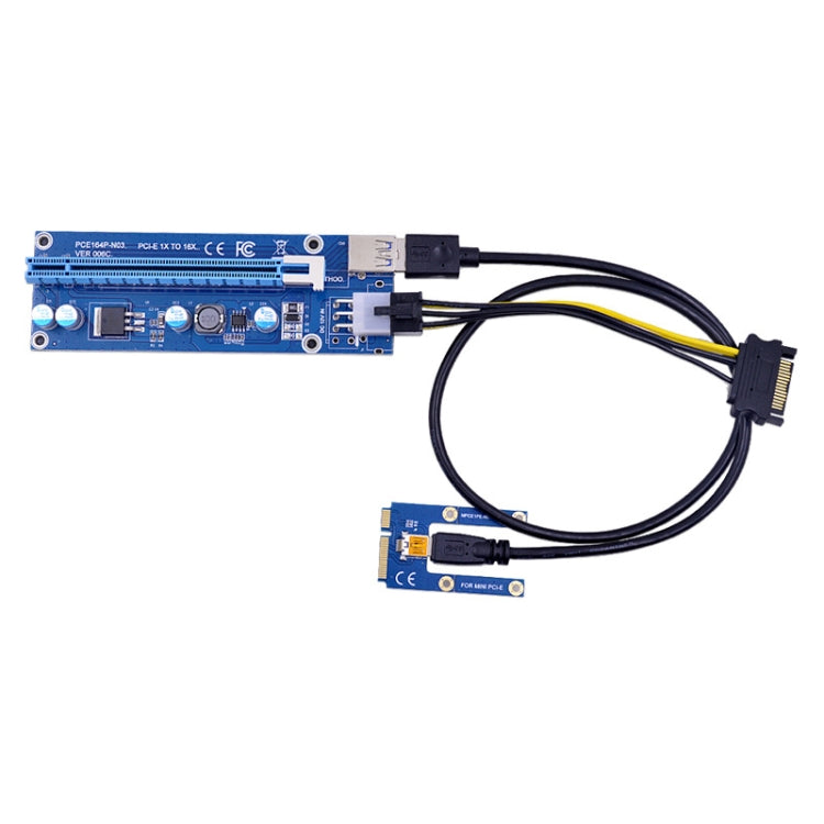 PCE164P-N03 VER006C Mini PCI-E 1X To 16X Riser For Laptop External Image Card, Spec: M2 To 6pin - Add-on Cards by buy2fix | Online Shopping UK | buy2fix