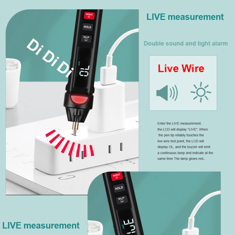 WinAPEX  ET8908  Digital Multimeter Voltage Test Pen Capacitance Meter Diode NVC Tester - Digital Multimeter by WinAPEX | Online Shopping UK | buy2fix