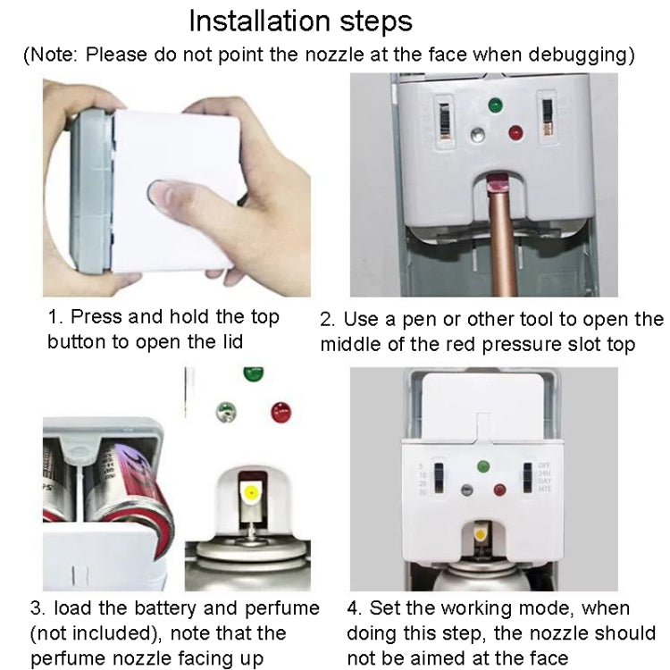 Automatic Light Sensor Spraying Machine Toilet Timed Fragrant Machine(White) - Air Purifiers & Parts by buy2fix | Online Shopping UK | buy2fix