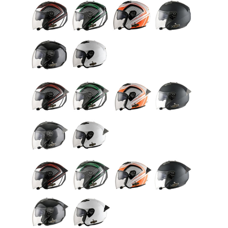 KUQIBAO Motorcycle Smart Bluetooth Sun Protection Double Lens Safety Helmet, Size: XL(Matte Black+Gray Tail) - Helmets by KUQIBAO | Online Shopping UK | buy2fix