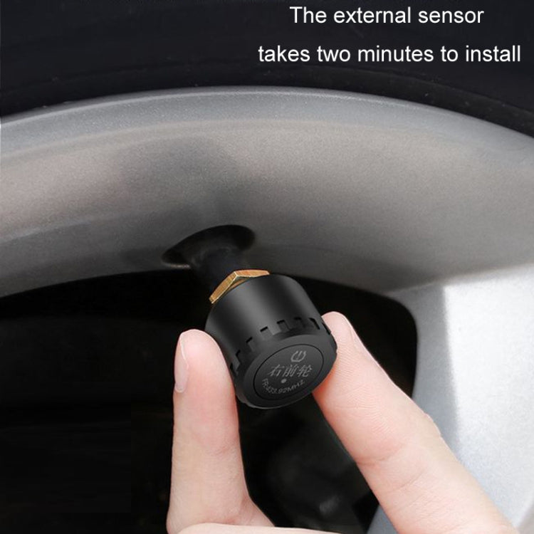 Four-wheel Simultaneous Display Cigarette Lighter Type Tire Pressure Monitoring Detector, Specification: Built-in - Tire Pressure Gauges by buy2fix | Online Shopping UK | buy2fix