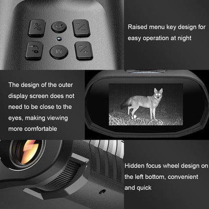 APEXEL 3-inch LCD HD Screen Photo Video Portable Binoculars Digital Infrared Night Vision Device(APL-NV009) - Binoculars by APEXEL | Online Shopping UK | buy2fix