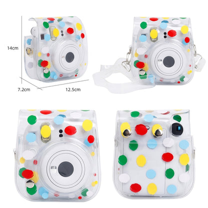 For Fujifilm Instax Mini 12 / 11 Transparent Digital Camera Case(Color Wave Dot) - Protective Case by buy2fix | Online Shopping UK | buy2fix